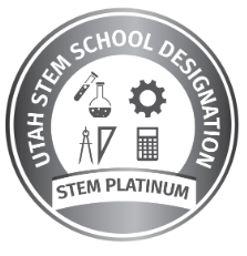Utah STEM Platinum logo.